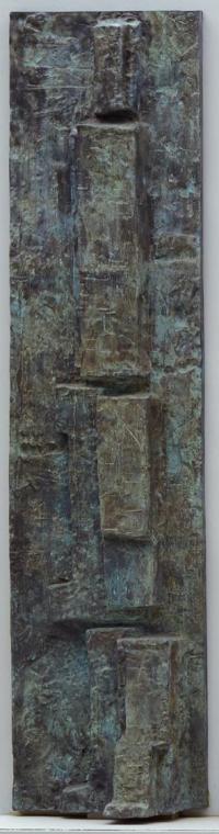 Fritz Wotruba, Marburger Relief (erste Platte von acht Reliefplatten), 1963/1964, Bronze, 163,5 ...