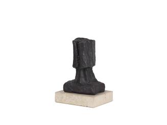 Fritz Wotruba, Kopf, 1958, Bronze, auf Marmorsockel verschraubt, 14,5 × 10,5 × 8,5 cm, Dauerlei ...