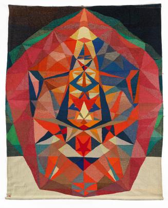 Fritz Riedl, Großer Kristall, 1956, Wolle, 220 × 175 cm, Belvedere, Wien, Inv.-Nr. 12025