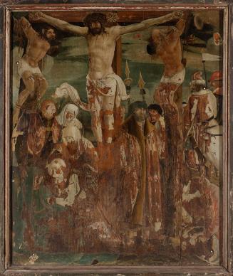 Kreuzigung Christi, um 1520, Malerei auf Holz (Rahmen original), 127 x 106 cm, Belvedere, Wien, ...