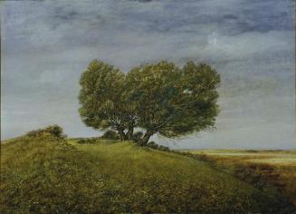 Robert Knaus-Böbing, Landschaft mit Bäumen, um 1940, Öl auf Holz, 70 x 100 cm, Belvedere, Wien, ...