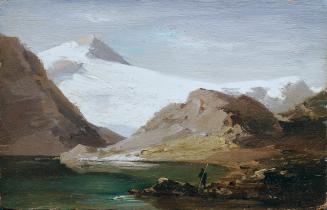 Joseph Brunner, Der Madatschgletscher, um 1890, Öl auf Holz, 16 x 25 cm, Belvedere, Wien, Inv.- ...