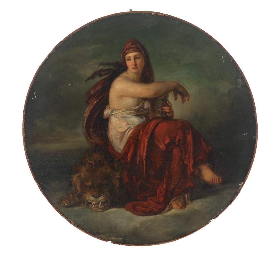 Friedrich von Amerling, Die Stärke, undatiert, Öl auf Leinwand, 211 cm, Belvedere, Wien, Inv.-N ...