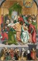Wiener Neustädter Maler, Marientod mit Stifter Alexius Funck und seiner Familie, um 1521/22, Ma ...