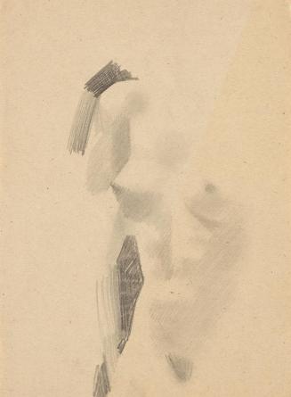 Paul Meissner, Weiblicher Akt, 1936, Bleistift, 21,5 × 16 cm, Belvedere, Wien, Inv.-Nr. 11219/1 ...