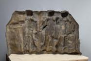 Fritz Wotruba, Relief mit drei Figuren, 1951, Bronze, 77 × 129 × 22 cm, Belvedere, Wien, Inv.-N ...