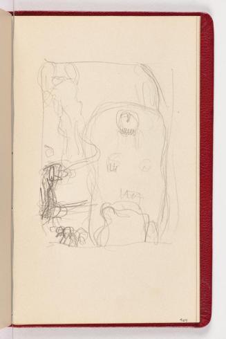 Gustav Klimt, Seite 109, 1898, In rotes Leder gebundenes Büchlein, Zeichnungen und Notizen mit  ...