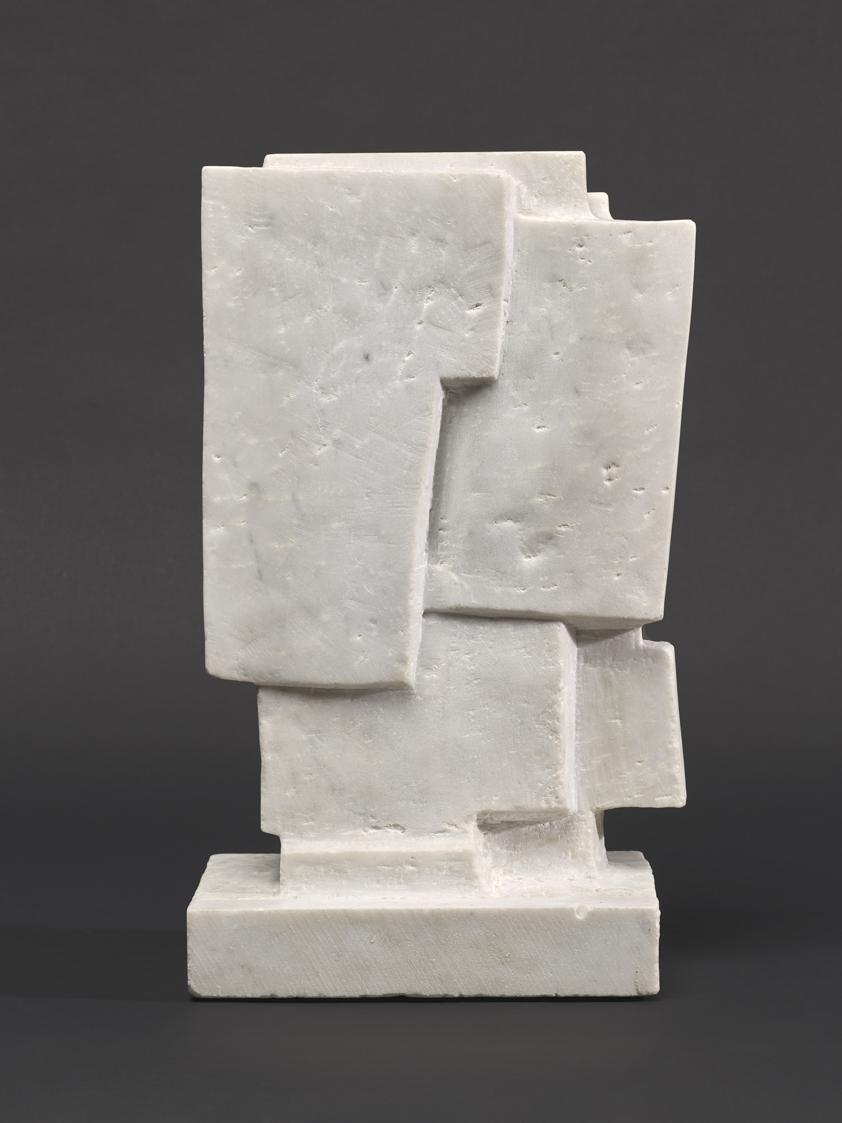 Fritz Wotruba, Kopf, 1962 und 1965, Carrara Marmor, 41 × 14,5 × 25 cm, 17 kg, Belvedere, Wien,  ...