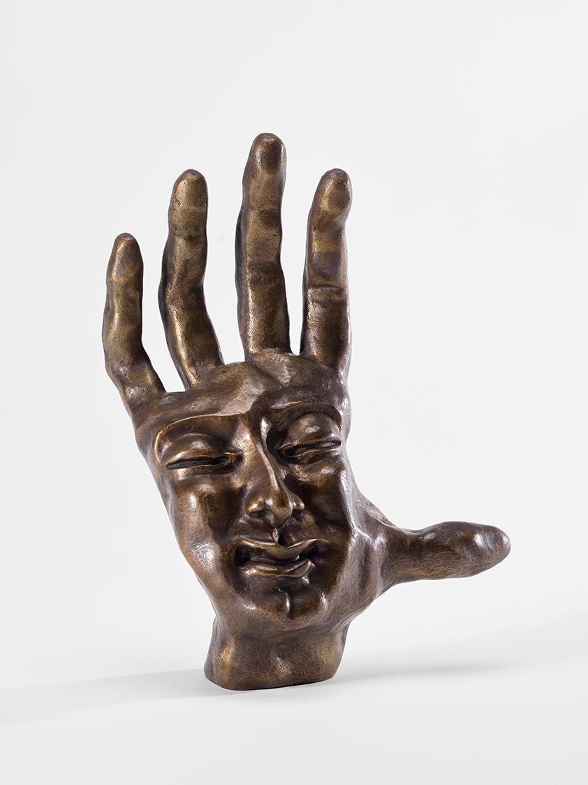 Elsa Olivia Urbach, Die Hand Buddhas, 1970-1971, Bronze, 25 x 17 cm, Belvedere, Wien, Inv.-Nr.  ...