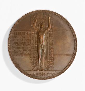 Wilhelm Hejda, Ehrenpreismedaille, um 1908, Bronze, 6,4 × 0,4 cm, Belvedere, Wien, Inv.-Nr. 121 ...