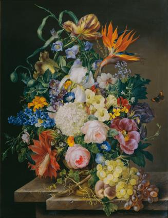 Franz Xaver Petter, Blumenstück, 1831, Öl auf Holz, 77 x 60 cm, Belvedere, Wien, Inv.-Nr. 7872