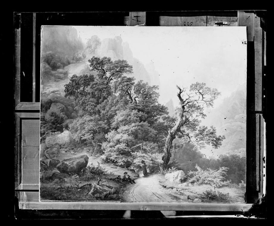Josef Löwy – k. u. k. Hof-Photograph, Kunst- und Verlags-Anstalt, Berglandschaft, 1888–1891, Or ...