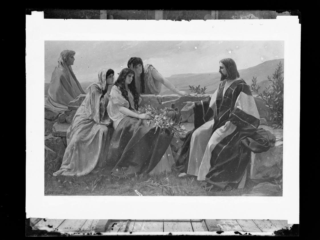 Josef Löwy – k. u. k. Hof-Photograph, Kunst- und Verlags-Anstalt, Christus und die Frauen, 1888 ...