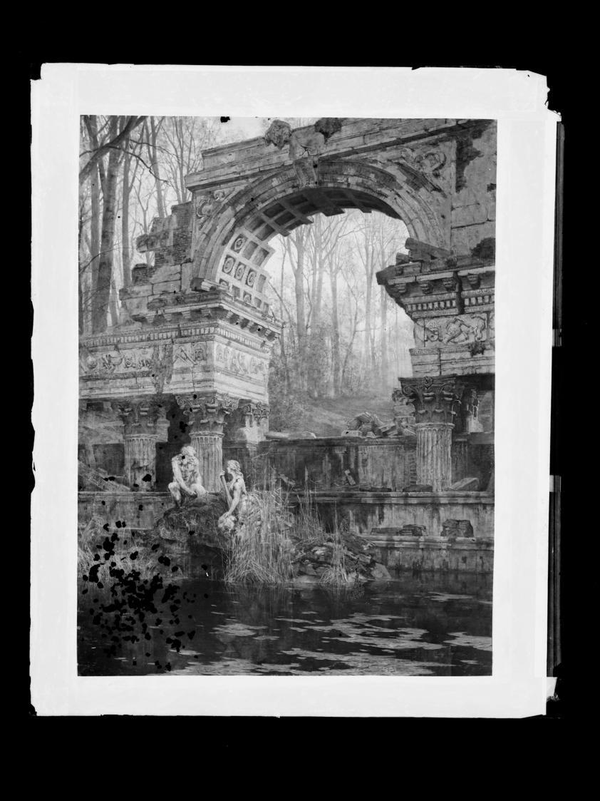 Josef Löwy – k. u. k. Hof-Photograph, Kunst- und Verlags-Anstalt, Die Römische Ruine in Schönbr ...