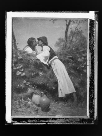 Josef Löwy – k. u. k. Hof-Photograph, Kunst- und Verlags-Anstalt, Der Kuss II, 1888–1891, Ortho ...