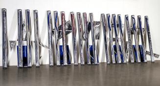 Meina Schellander, EINHEITENFUGE 1: TEIL/REST 1 - 18 MIT GEGENSTELLWERK 1 - 19, 1982–1989, EINH ...