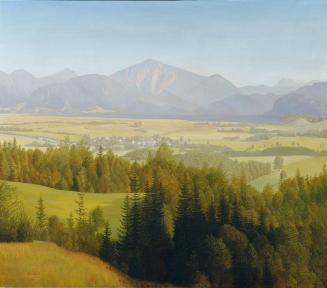 Otto Goebel, Kochelsee, um 1943, Öl auf Leinwand, 140 x 160 cm, Belvedere, Wien, Inv.-Nr. 8043