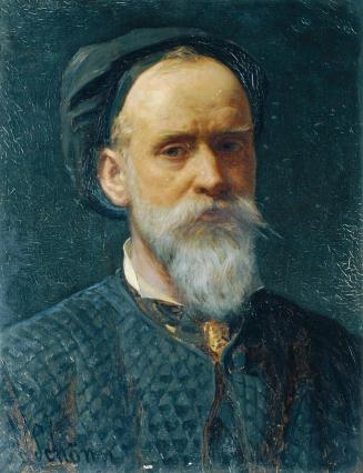 Friedrich Alois Schönn, Selbstbildnis, vor 1889, Öl auf Leinwand, 55,5 x 43 cm, Belvedere, Wien ...