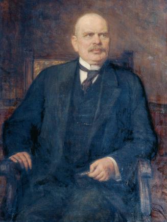 Alois Johann Josef Delug, Minister Max Freiherr Hussarek von Heinlein, um 1921, Öl auf Leinwand ...