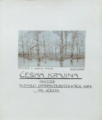 Ferdinand Engelmüller, 16 Ansichten tschechischer Landschaften "Česká krajina", um 1902, Öl auf ...