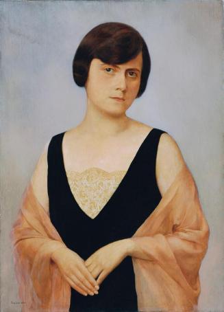 Friedrich Frotzel, Carla Müller, 1926, Öl auf Leinwand, 50 x 36 cm, Belvedere, Wien, Inv.-Nr. 7 ...