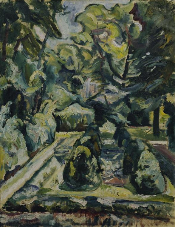 Felix Albrecht Harta, Garten, um 1916, Öl auf Leinwand, 79 x 63 cm, Belvedere, Wien, Inv.-Nr. 5 ...