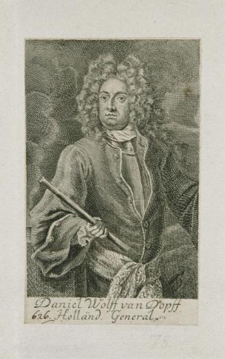 Martin Bernigeroth, Der General Daniel Wolff von Dopff, 1705, Kupferstich auf Papier, Blattmaße ...