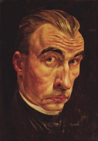 Albert Birkle, Selbstbildnis, 1922, Öl auf Leinwand, 49 x 35 cm, Artothek des Bundes, Dauerleih ...