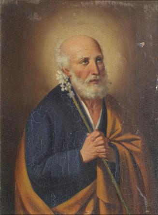 Unbekannter Künstler, Heiliger Josef, Öl auf Leinwand, 30,5 x 23 cm, Belvedere, Wien, Inv.-Nr.  ...