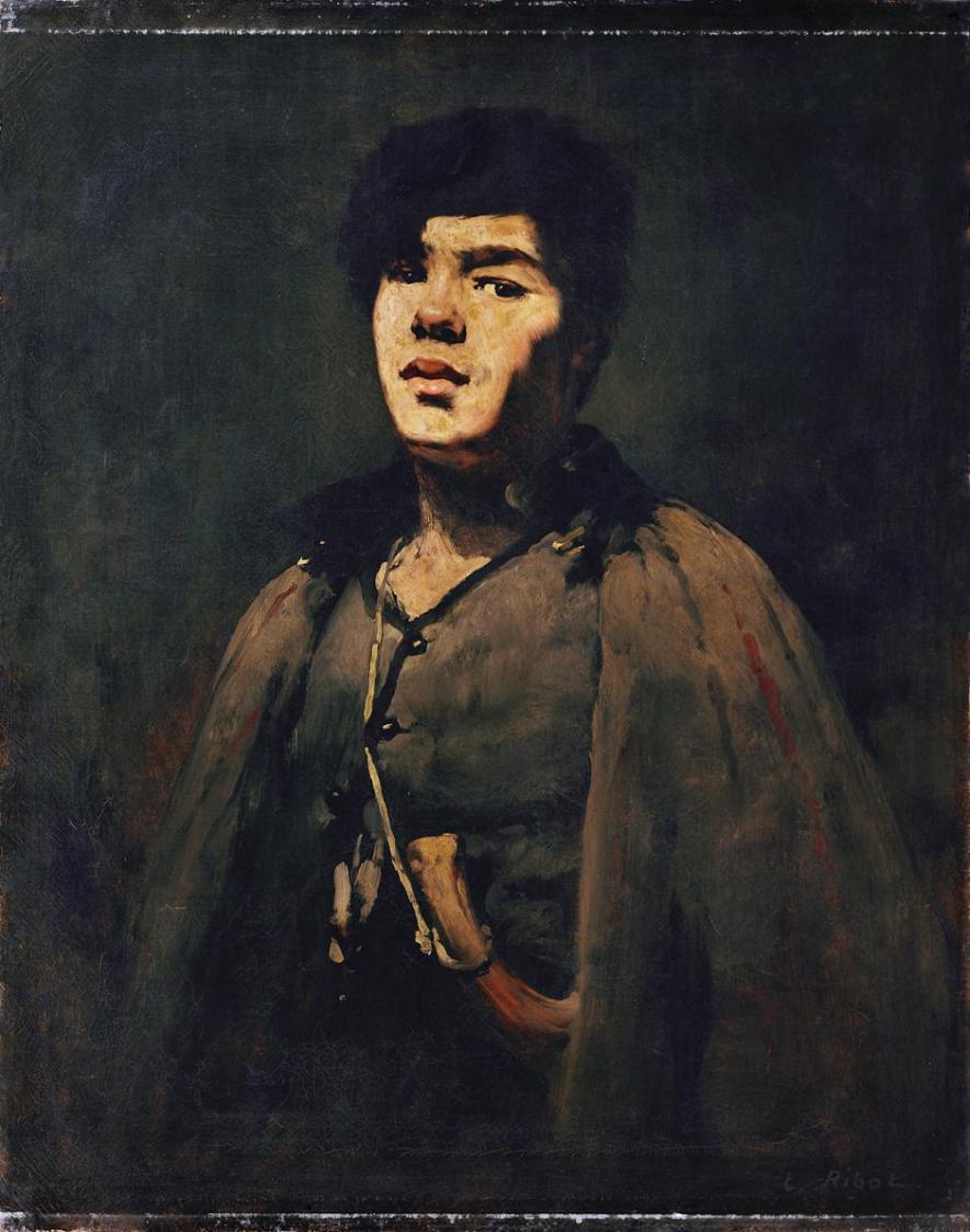 Augustin Théodule Ribot, Junger Hirte, um 1880, Öl auf Leinwand, 92,5 x 73,5 cm, Belvedere, Wie ...