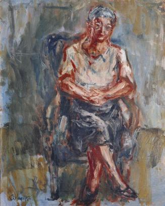 Georg Eisler, Die Mutter des Künstlers, 1956, Öl auf Leinwand, 50 x 40 cm, Belvedere, Wien, Inv ...
