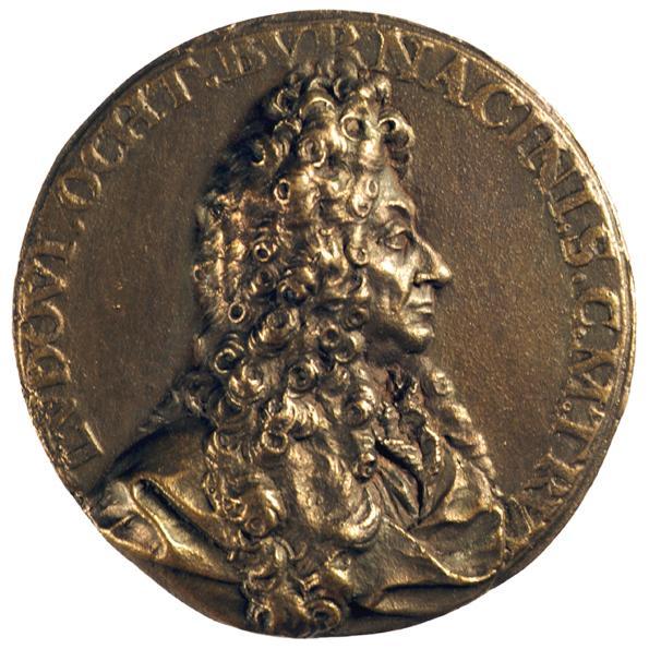 Johann Bernhard Fischer von Erlach, Lodovico Ottavio Burnacini, Galvanoplastische Kopie, D: 6,6 ...