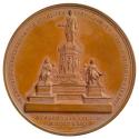 Konrad Lange, Medaille auf Kaiser Ferdinand I. und die Enthüllung des Denkmals für Kaiser Franz ...
