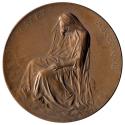 Stefan Schwartz, Medaille anlässlich des Todes von Kaiserin Elisabeth, 1898, Bronze, D: 4 cm, B ...