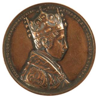 I. D. Boehm, Medaille auf Kaiser Ferdinand I., 1836, Metall, D: 4,5 cm, Belvedere, Wien, Inv.-N ...