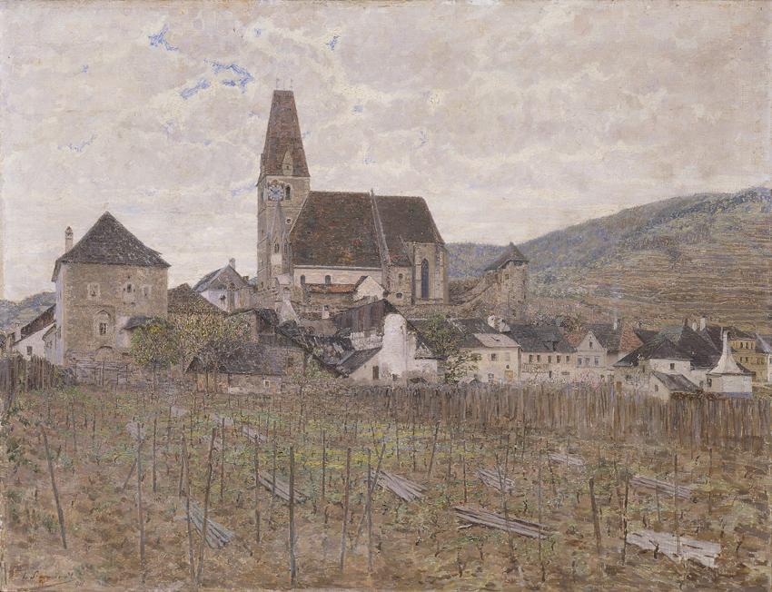 Ludwig Sigmundt, Weissenkirchen, 1911, Öl auf Leinwand, 111 x 141 cm, Belvedere, Wien, Inv.-Nr. ...