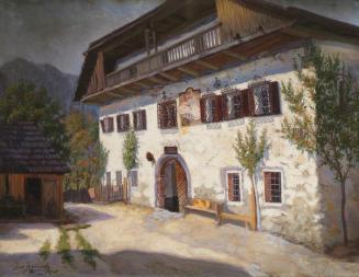 Jakob Koganowsky, Der Gasthof Pettar in St. Agatha, 1904, Öl auf Leinwand, 75 x 98 cm, Belveder ...