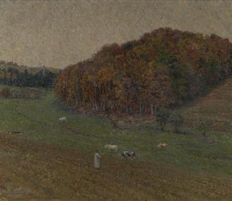 Ludwig Sigmundt, Herbst, um 1899, Öl auf Leinwand, 77 x 90 cm, Belvedere, Wien, Inv.-Nr. 407c