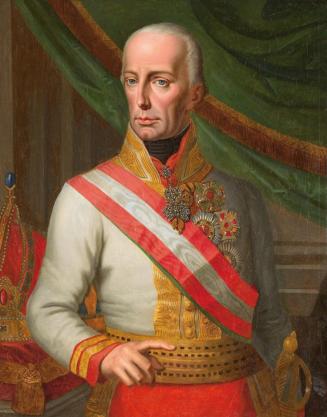 Johann Nepomuk Hoechle, Kaiser Franz I. (II.) von Österreich, Öl auf Leinwand, 79 x 63 cm, Belv ...