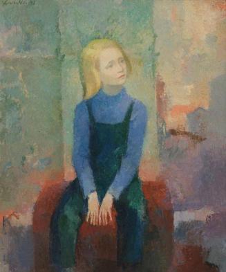 Georg Jung, Eva (Die Tochter des Künstlers), 1947, Öl auf Leinwand, 126 x 100 cm, Belvedere, Wi ...