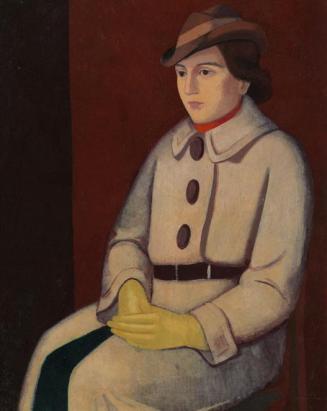 Paul Hofmann, Ella Hofmann, 1936, Öl auf Leinwand, 101 x 79,5 cm, Belvedere, Wien, Inv.-Nr. 737 ...