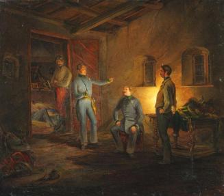 Franz Brudermann, Kopals letzte Nacht mit Oberst Schlechta in einer italienischen Bauernhütte,  ...