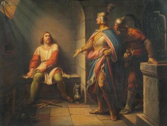 Leopold Schulz, Ludwig der Bayer verkündet Friedrich dem Schönen 1314 seine Freilassung und bie ...