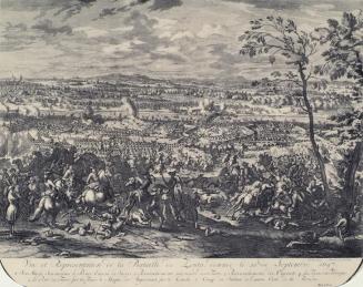 Jan van Huchtenburgh, Die Schlacht bei Zenta am 11. September 1697, 1729, Kupferstich, 53 x 61  ...