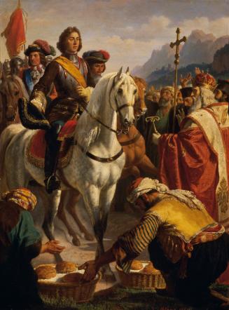 Karl von Blaas, Prinz Eugens Zug nach Bosnien 1697, 1864, Öl auf Leinwand, 65 x 49 cm, Belveder ...