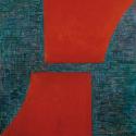H+H Joos, Rot/Blau, 1996, Acryl auf Leinwand, 150 x 150 cm, Belvedere, Wien, Inv.-Nr. 9297a