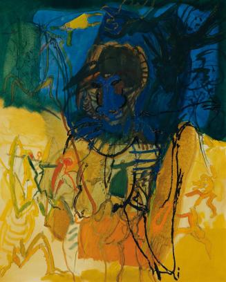 Bernhard Hollemann, Tanz auf der Sommerwiese, 1996, Öl auf Leinwand, 100 x 80 cm, Belvedere, Wi ...