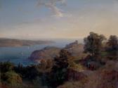 Emanuel Stöckler, Die Mündung des Bosporus (Yoros Kalesi), um 1849/1850, Öl auf Leinwand, 61 x  ...