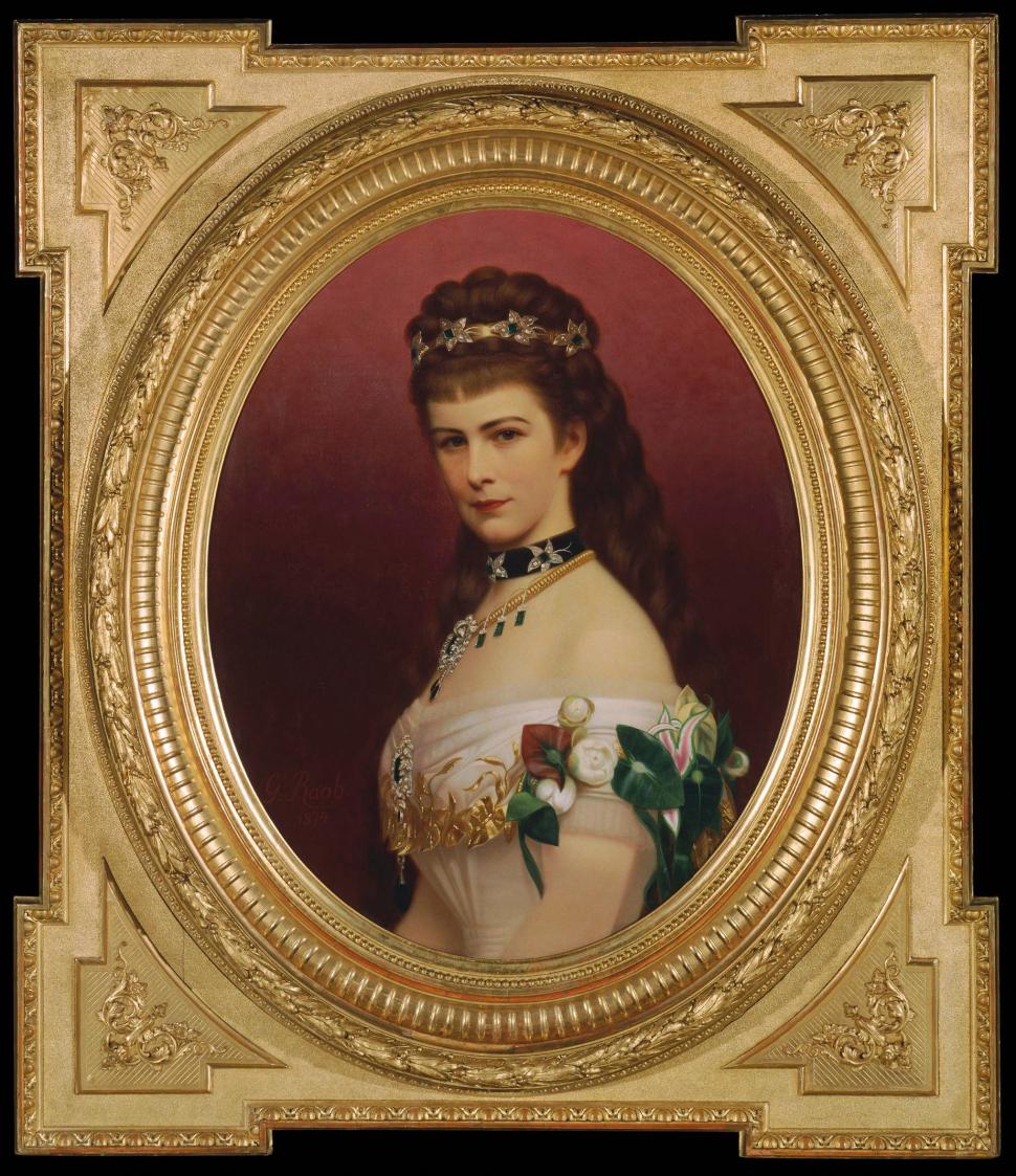 Georg Martin Ignaz Raab, Kaiserin Elisabeth, 1874, Öl auf Leinwand, 79 x 62,5 cm, Wien, Belvede ...