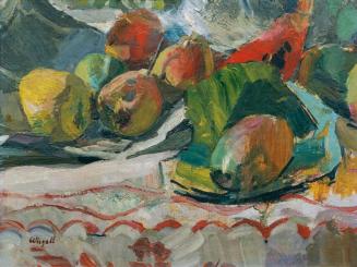 Franz Wiegele, Obststillleben, um 1918, Öl auf Leinwand auf Holz, 22 x 29 cm, Belvedere, Wien,  ...